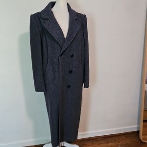 Vintage Alorna Gray Wool/Poly Blend Overcoat sm? Med?